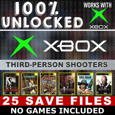 Max Payne Hitman Gunvalkyrie BloodRayne Blood Wake XBOX USB Save 100% Unlocked