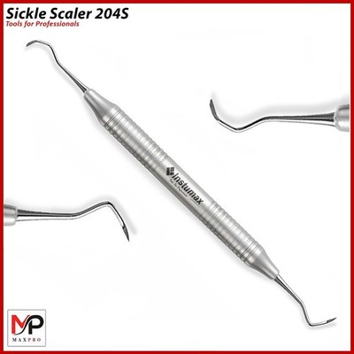 Sickle Scaler 204s Dental Hand Instruments Pro Periodontal Hygiene Pick Tool CE