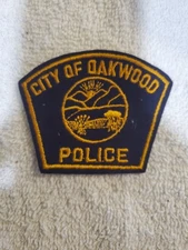 Vintage City of Oakwood Police patch from Montgomery County, Ohio