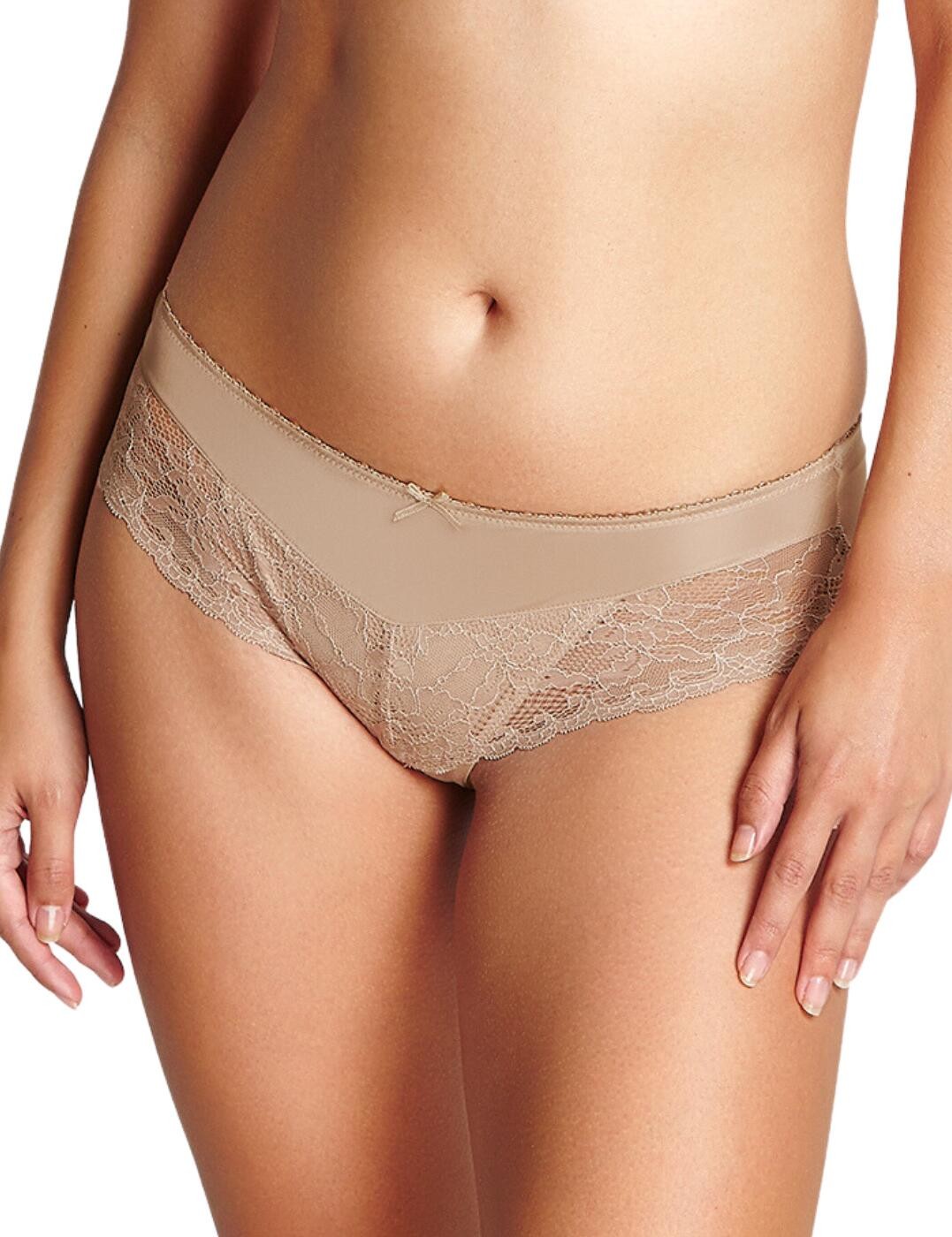 M - 12 Panache Jasmine Brief Soft Lace Panels Lingerie Womens Knickers 6955