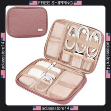 Nishel travel cord organizer case tech electronic bag for charger cable phone