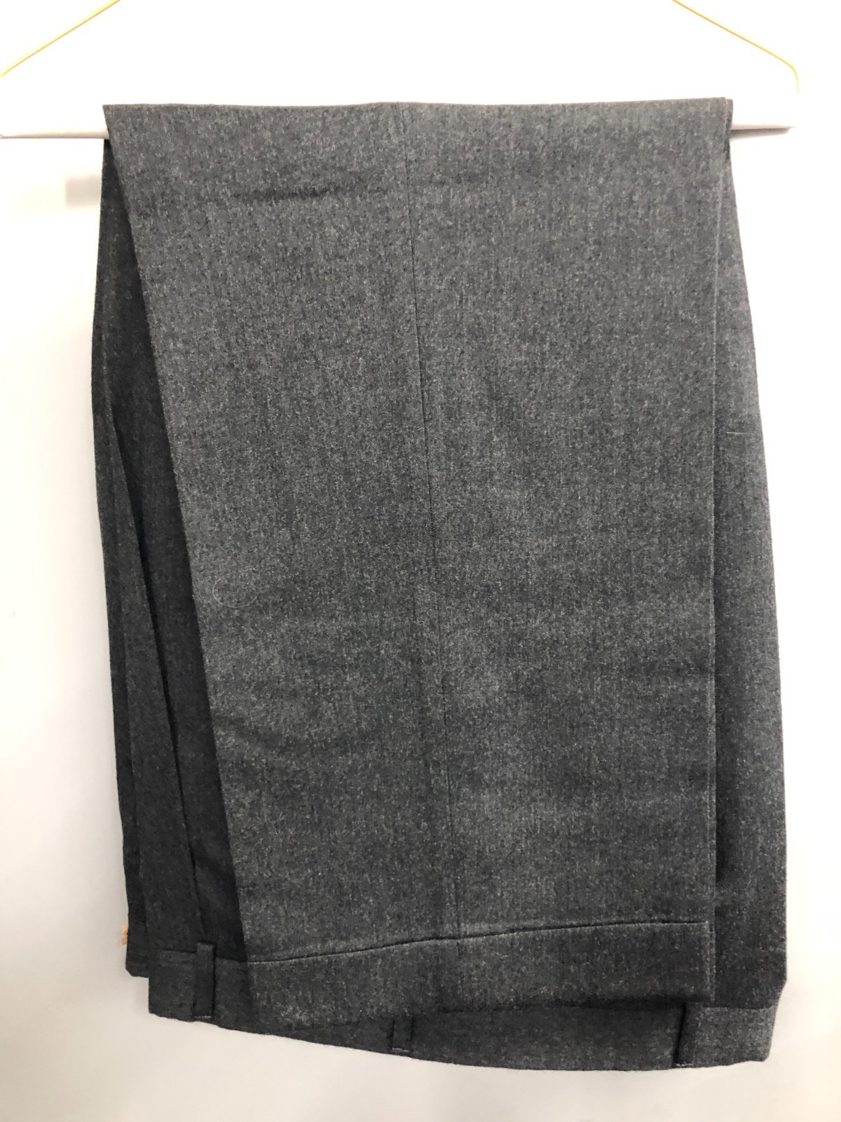 Hart Schaffner & Marx Pure Wool Solid Gray Two Pi… - image 5