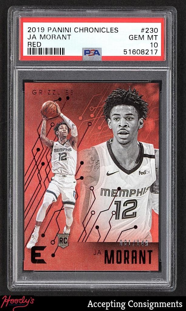 2019-20 Chronicles Red #230 Ja Morant RC Rookie 081/149 PSA 10 GEM MT Grizzlies
