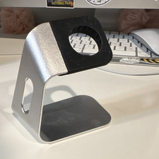 Universal Smart Watch Charging Stand Dock Holder, Silver/Black