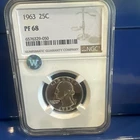 1963 NGC PF 68 Sight White Silver Quarter