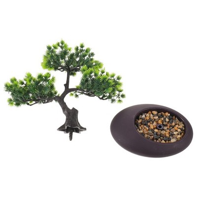 Artificial Bonsai Tree Juniper: 11'' Fengshui Bonsai Tree - Potted Plant Sushi