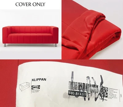 Ikea KLIPPAN ONLY Cover for loveseat, Langban bright red - NEW - 005.844.98 - Photo 1/4