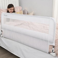Regalo Hideaway 54 Inch Extra Long Bed Rail Guard Reinforced Anchor System