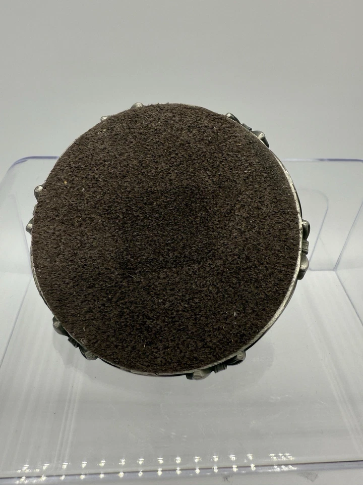 Candelabro de pilar redondo vintage 1995 Party Lite peltre vacaciones Navidad Foto 3 de 4