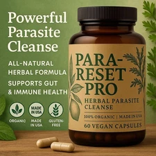 PARASITE DETOX BODY CLEANSE Complex Anti- PARASITE Support Detox - Candida Detox