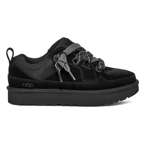 UGG Lo Lowmel Black Suede Mesh Sneakers Womens sizes 5-12/NEW