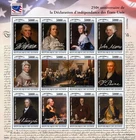 250th Anniversary U.S. DECLARATION OF INDEPENDENCE MNH Stamp Sheet (2025 Guinea)