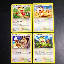 Pokemon Meowth 61/98 74/124 114/162 67/108 Card Lot XY TCG