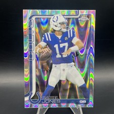 2025 Topps Chrome Daniel Jones RayWave Refractor #132 Colts