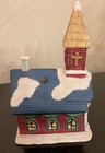 Vintage K's Collection Ceramic Hand Painted Holiday Village Church 5.25" — photo 6