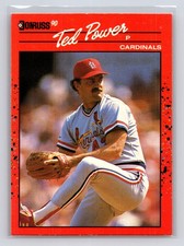 1990 Donruss #653 Ted Power St. Louis Cardinals Baseball Card