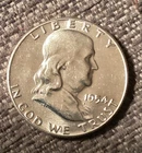 1954 Franklin Half Dollar, 90% Silver, Very Nice, Low Mintage!🔥