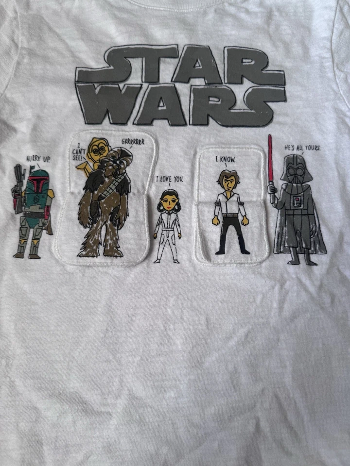 Camiseta GAP Kids Star Wars Gráfica 40 Aniversario Manga Corta Top Talla 5 Camiseta Foto 2 de 4