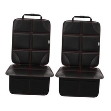 Car Seat Protector, Non-Slip Backing Will Not Leave Black with Red Stitching