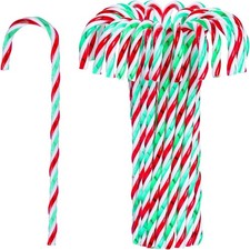 30pcs Christmas Candy Cane Ornaments Plastic Tree Hanging Decorations