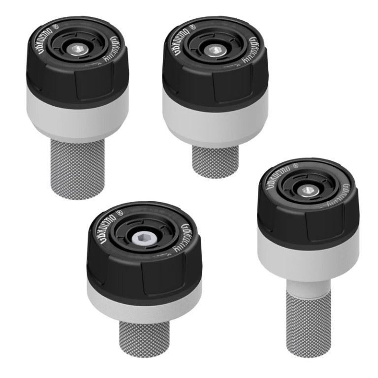 GBRacing Black Spindle Protector Set - Front and Rear Aprilia RSV4 2010-2020