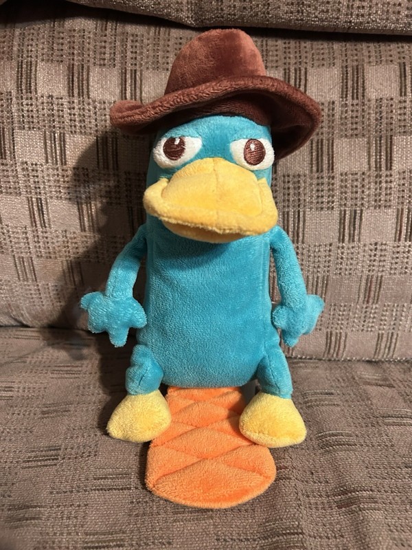 Disney Store Phineas And Ferb Perry The Platypus Plush Stuffed Animal
