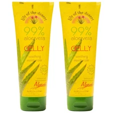 Lily of the Desert Aloe Vera Gel Sunburn Relief Skin Moisturizer 8oz Pack of 2
