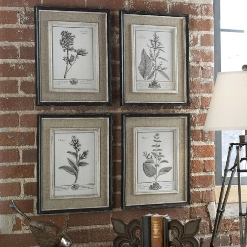 Uttermost 32510 Casual Grey Study Framed Art Prints Set of 4 - Picture 3 of 5