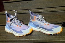 adidas TERREX Free Hiker 2 GORE-TEX Mid Top Hiking Shoes Purple Gray HP7494