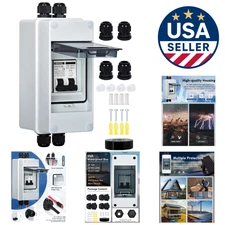 Multi-Protection 15 Amp Solar Disconnect Switch with UV-Proof  Enclosure