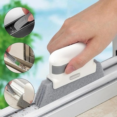 Window Groove Cleaning Brush Crevice Nozzle Removable Head Household