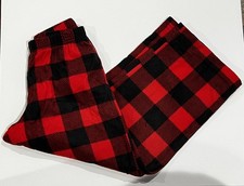 Kids Pajama Plaid Fleece-4T-Red  Black-Cozy Christmas-New w/tags