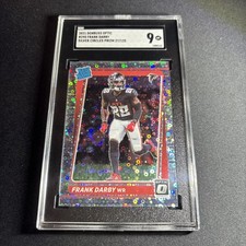 2021 Donruss Optic Frank Darby Rated Rookie Silver Circles /125 SGC 9 Falcons
