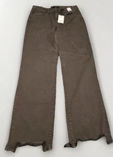 Judy Blue High Waisted Straight Leg Jeans JB82531C Women Sz 13/31 NWT Dark Brown