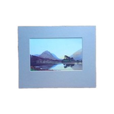 W Heaton Cooper After Sunset Grasmere Lake District Mounted Cardboard Print