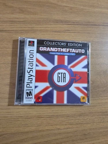 PS1 Grand Theft Auto Mission Pack #1 London 1969 Collectors Edition  TESTED- Map