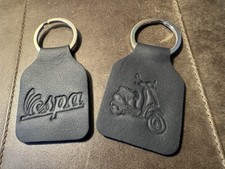 Vespa Schlüsselanhänger Echtleder schwarz