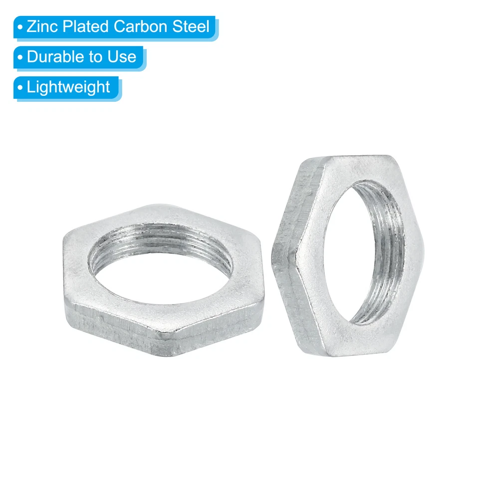 M14x1.0 Stahl Sechskantmuttern 30 Pack Metrische Gewinde Verzinkt 4mm Höhe - Bild 4 von 4