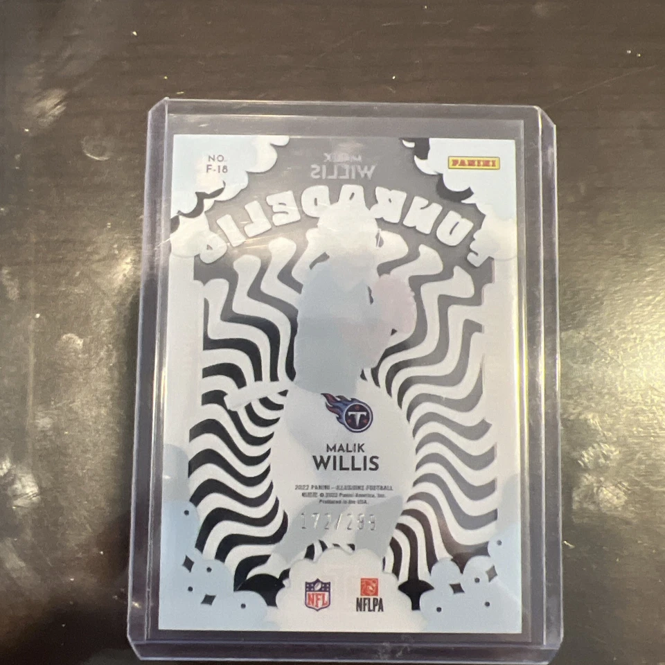 2022 Panini Illusions Funkadelic Blue /299 Malik Willis Rookie color match - Image 3 of 4