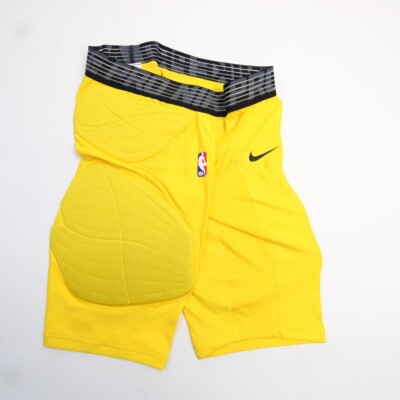Nike Pro Hyperstrong NBA Basketball Padded Compression Shorts Yellow XLT