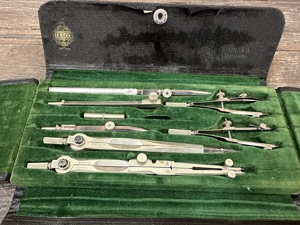 Vintage Technical Supply Co Academic Tesco Drafting Set Scranton Pa No
