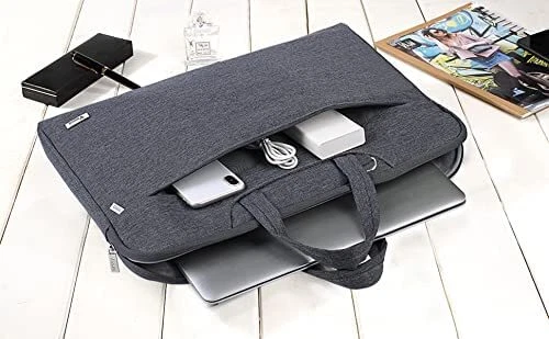 Voova Sacoche pour Ordinateur Portable légère 17 17.3 Pouces Sac Pochette  Housse PC Imperméable Sac à bandoulière Sac à main avec Bandoulière et