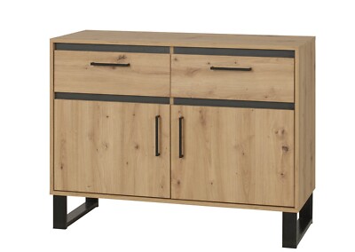 Kommode NEWADA NW10 Schubladenschrank 110x83x41cm 2 Schubladen 2 Türen Loft