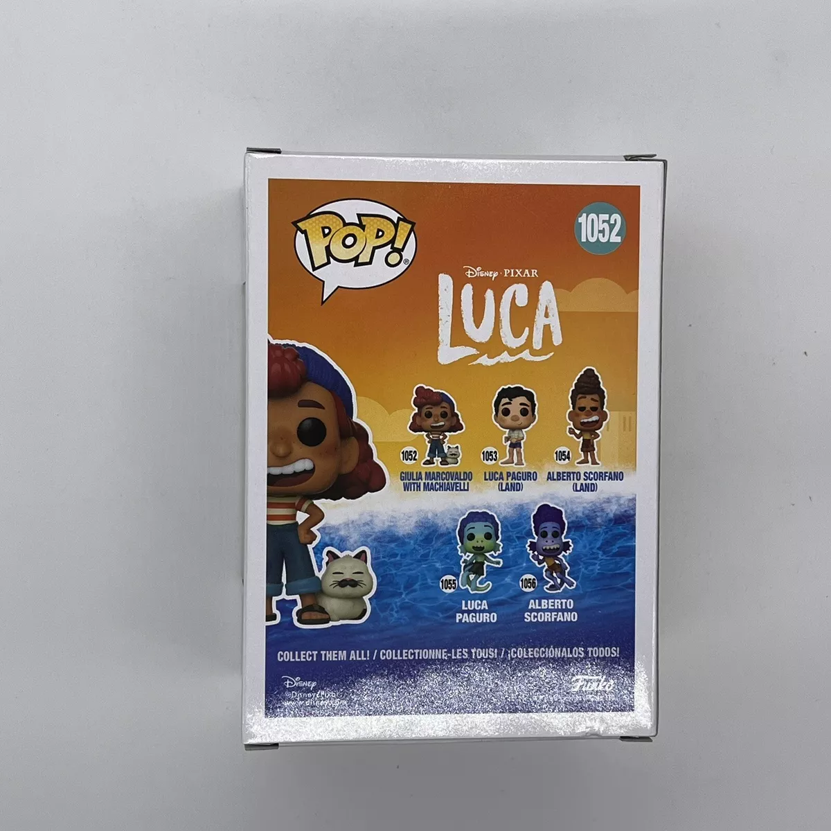 Funko POP Disney: Luca – Giulia Marcovaldo with Machiavelli Vinyl Figure,  Multicolor, 3.75 inches