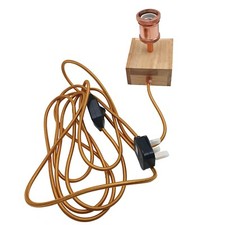 Image of Modern Bedside Table Lamp Geometric Wire Cage Lights Copper Chrome Black