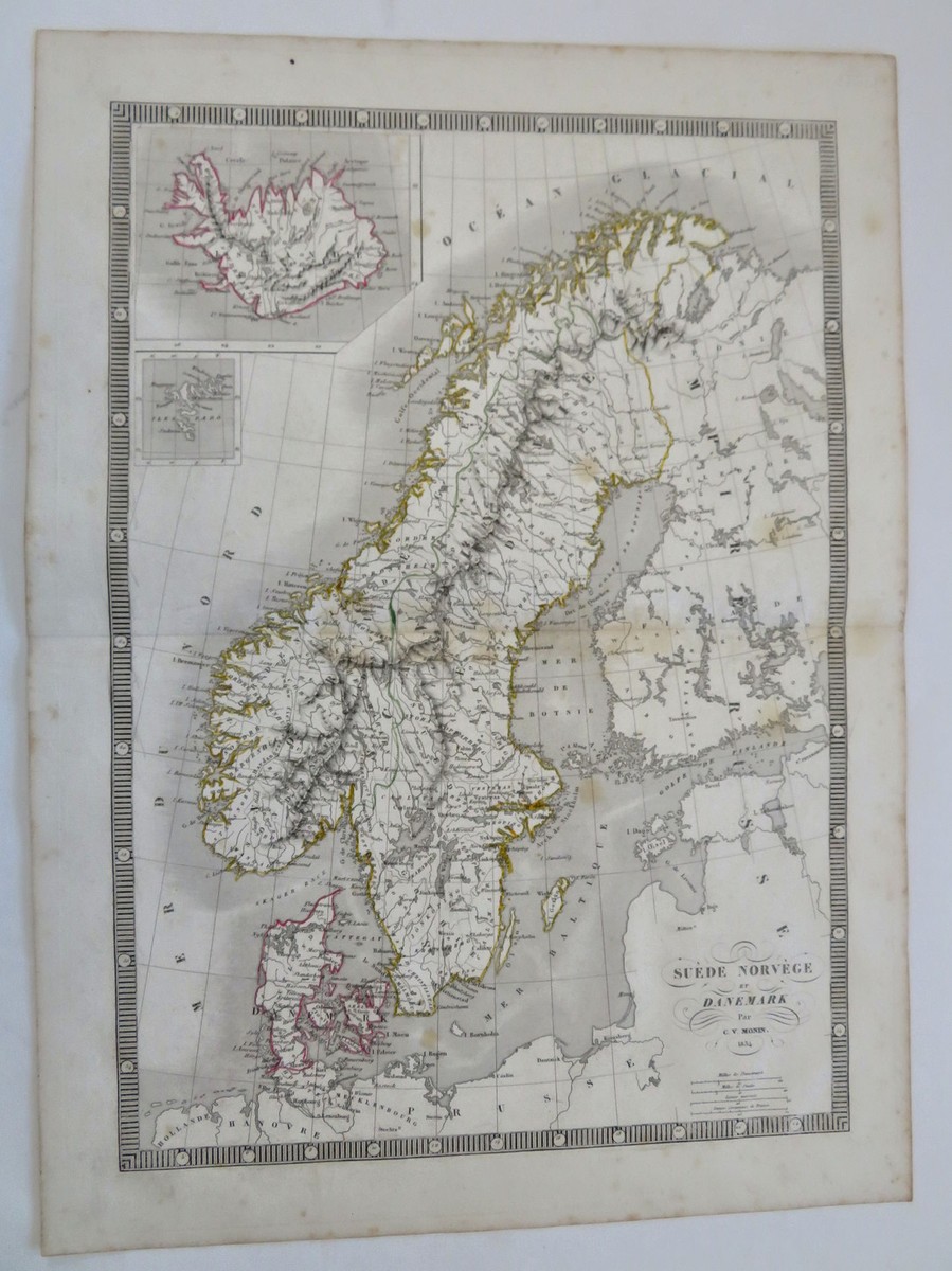 Scandinavia Sweden Denmark Norway Finland Iceland Baltic Sea 1834