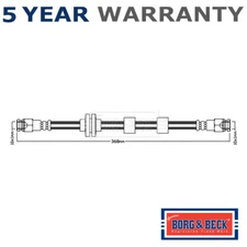 Borg & Beck Rear Inner Brake Hose Fits Vauxhall Adam Opel 1.0 1.2 1.4 562509