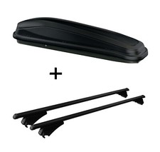 Dachbox JUEASY300+Relingträger Tiger Alu XL für für Mercedes C S205 Kombi ab 14