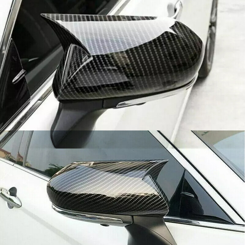 Carbon Fiber M Style Side Mirror Cover Set For 2018-2024 Camry LE SE XLE XSE – Direct Bolt-On Replacement (Cuztomtuning)