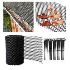 Gutter Guards Roll & , Durable Rust- Plastic Mesh Netting for Quick Application
